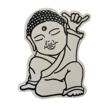 Shaka Buddha Sticker Love